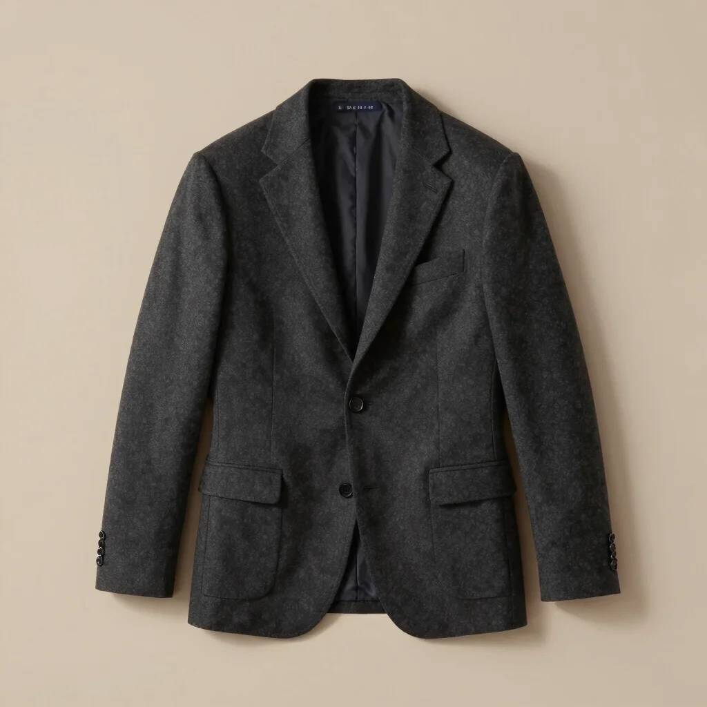 Strukturierter Merino-Wollblazer